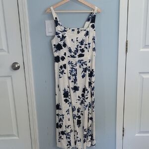 Old Navy Navy Blue Floral Maxi Dress